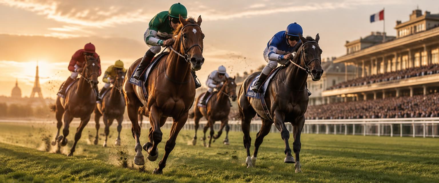 Course de chevaux au galop